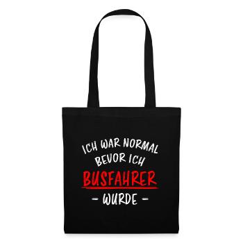 Busfahrer Beruf Lustiger Spruch Linienbus Geschenk - Stoffbeutel - Schwarz - Vorne