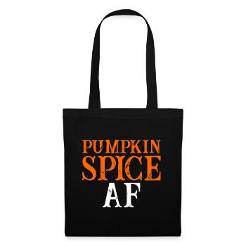 Épices de citrouille Af - Sac en tissu - noir - Devant