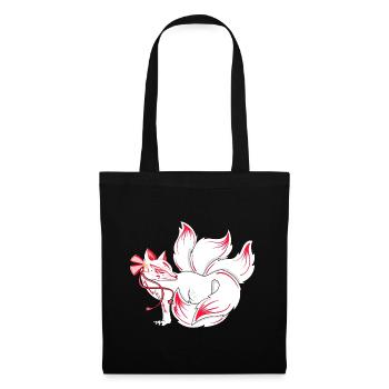 Kitsune - Stoffbeutel - Schwarz - Vorne