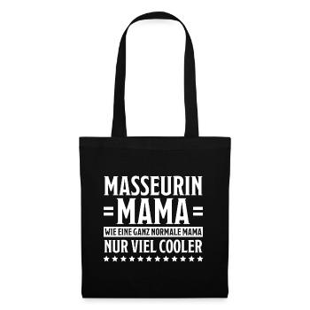 Masseurin Spruch Beruf Massage Masseurin Geschenk - Stoffbeutel - Schwarz - Vorne