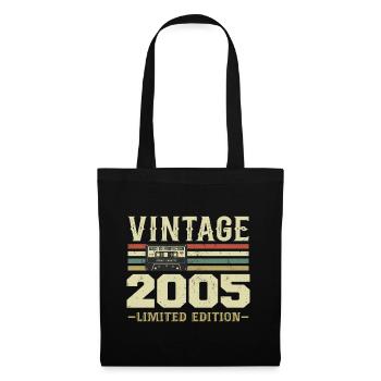 Vintage 2005 Rétro Cadeau D’anniversaire 2005 - Sac en tissu - noir - Devant