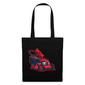 Lawn mower mother mom protects child - Tote Bag - black - Front