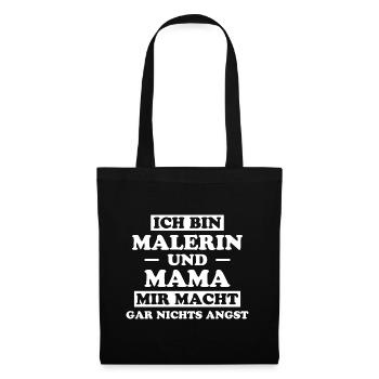 Malerin Spruch Malermeister Beruf Malerin Geschenk - Stoffbeutel - Schwarz - Vorne