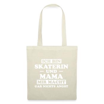 Skaterin Lustiger Spruch Skating Skaterin Geschenk - Stoffbeutel - Natur - Vorne