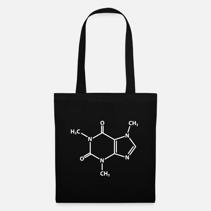 Molécule de caféine - Sac en tissu - noir