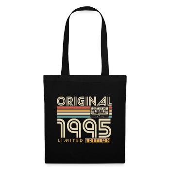 1995 Vintage anniversaire Vintage rétro cadeau - Sac en tissu - noir - Devant