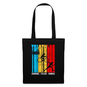 triathlon, triathlon, triathlon humor - Tote Bag - black - Front