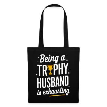 Mari, Conjoint, Famille, Mariage - Sac en tissu - noir - Devant