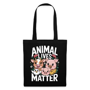 Vegetarian Vegan Veggie Vegetarian - Tote Bag - black - Front