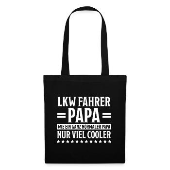 LKW Fahrer Fun Lustiges Spruch LKW Fahrer Geschenk - Stoffbeutel - Schwarz - Vorne