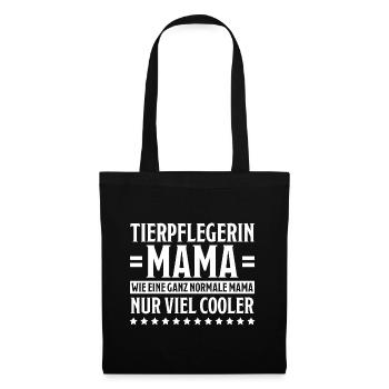 Tierpflegerin Spruch Lustig Tierpflegerin Geschenk - Stoffbeutel - Schwarz - Vorne
