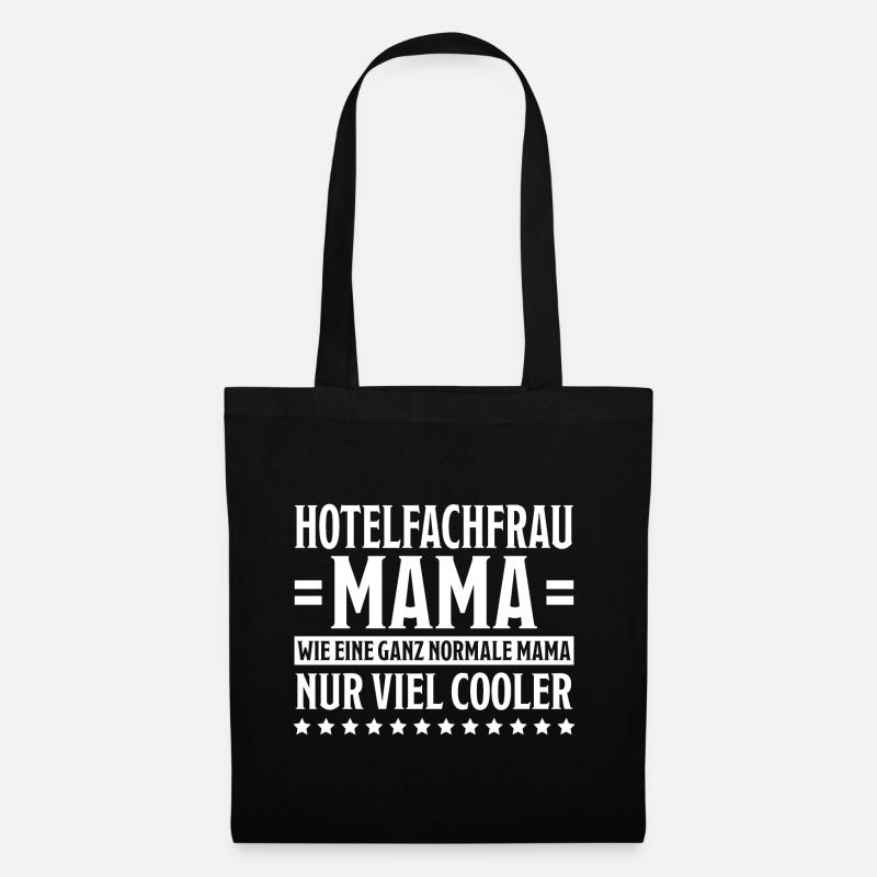 Hotelfachfrau Spruch Lustig Hotelfachfrau Geschenk - Stoffbeutel - Schwarz