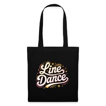 La danse en ligne : mon hobby - ma passion - mon truc - Sac en tissu - noir - Devant