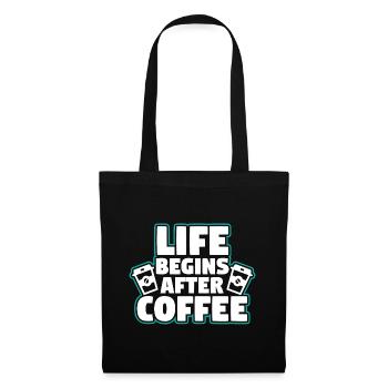 Coffee Espresso Morning Coffee Drinker Americano - Tote Bag - black - Front