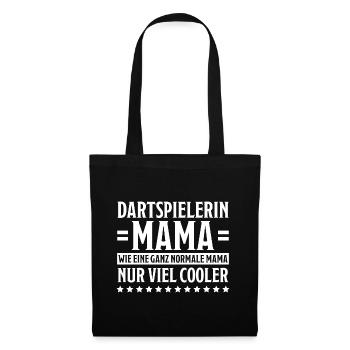 Dartspielerin Spruch Darts Dartspielerin Geschenk - Stoffbeutel - Schwarz - Vorne
