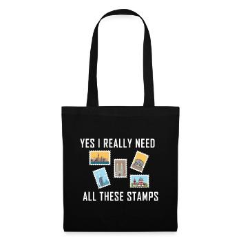 Stamp collecting - Tote Bag - black - Front
