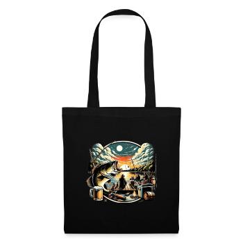 Bass Fish - Tote Bag - black - Front