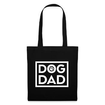 Papa chien - Sac en tissu - noir - Devant