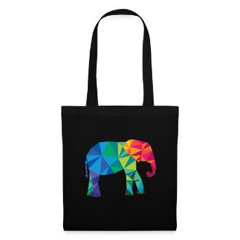 Elephant Colorful - Tote Bag - black - Front