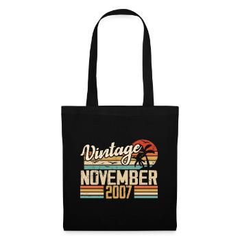 Légendaire depuis novembre 2007 - Vintage 2007 - Sac en tissu - noir - Devant