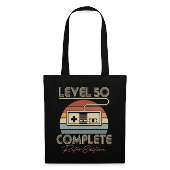 50th Birthday Level 50 Complete 50 Years Gift - Tote Bag - black - Front