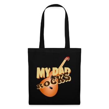 My dad rocks - Tote Bag - black - Front