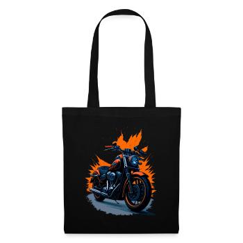 Classic motorcycle - Tote Bag - black - Front