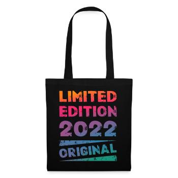 Fête d’anniversaire en édition limitée vintage 2022 - Sac en tissu - noir - Devant