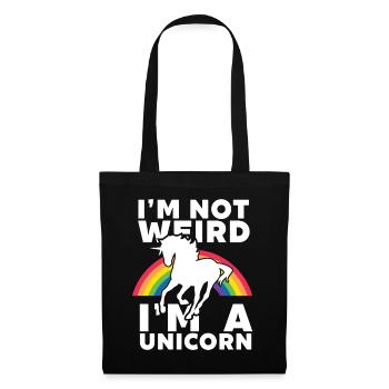 I am Not Weird I am A Unicorn - Tote Bag - black - Front
