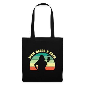 Bière Bière Drinker Party Pub Alcool - Sac en tissu - noir - Devant