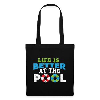Swimmers Swimming 50 meters track Breaststroke - Tote Bag - black - Front