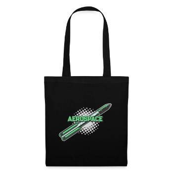 Rocket Vintage Espace - Sac en tissu - noir - Devant