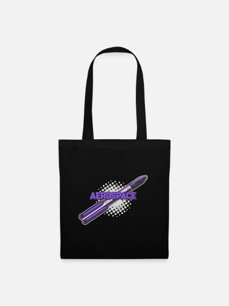 Cosmos spatial de fusée - Sac en tissu - noir