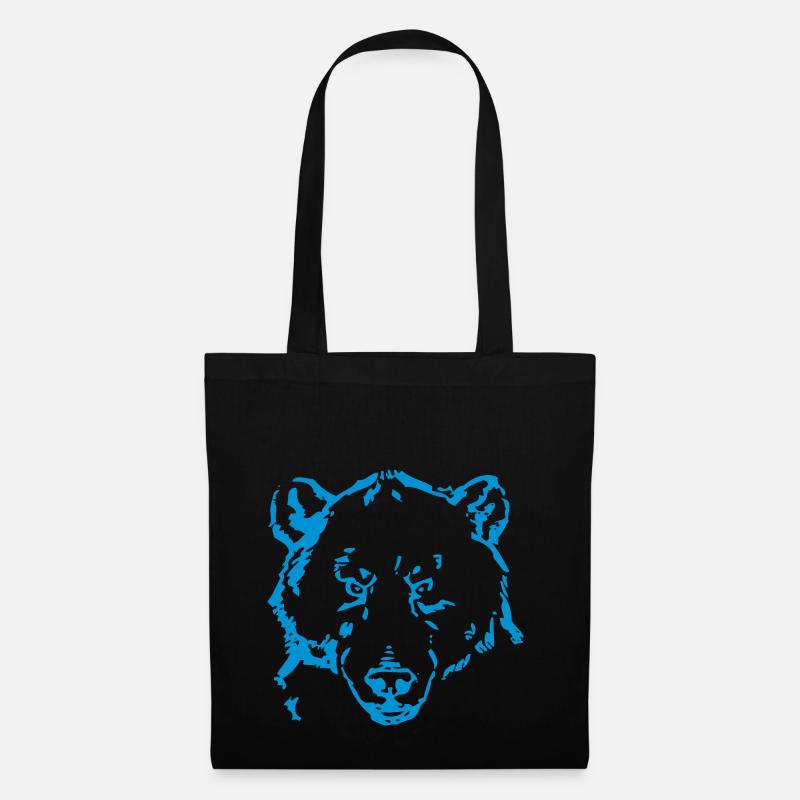 Bär - Stoffbeutel - Schwarz
