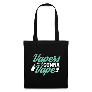 Elektro Zigarette E-Zigarette E-Shisha Vape - Stoffbeutel - Schwarz - Vorne