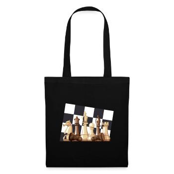 Échiquier - Sac en tissu - noir - Devant