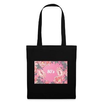 Années 80 - Sac en tissu - noir - Devant