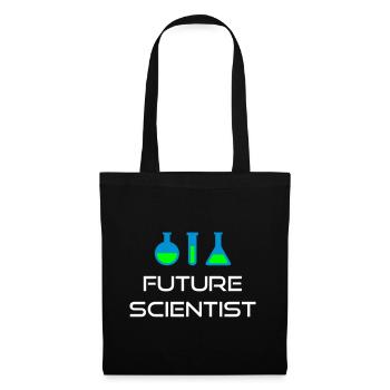 Futur scientifique (piston, tube à essai) - Sac en tissu - noir - Devant