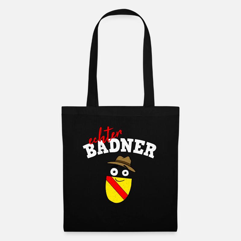 Echter Badner Baden Badnerland Geschenk - Stoffbeutel - Schwarz