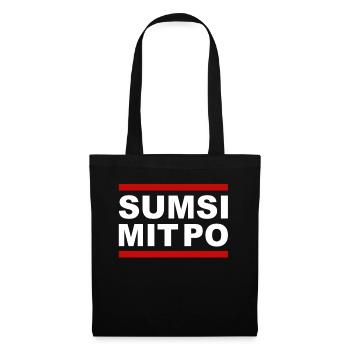 SUMSI MIT PO - Stoffbeutel - Schwarz - Vorne