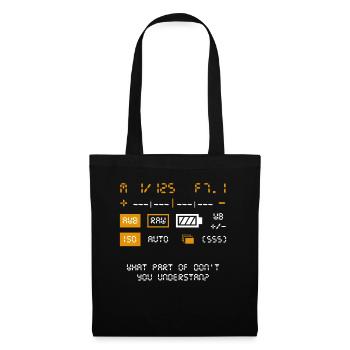 Photographer Model Shooting Camera Fan Gift Idea - Tote Bag - black - Front