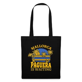 Paguera attend - J'aime Peguera - Mallorca - Sac en tissu - noir - Devant