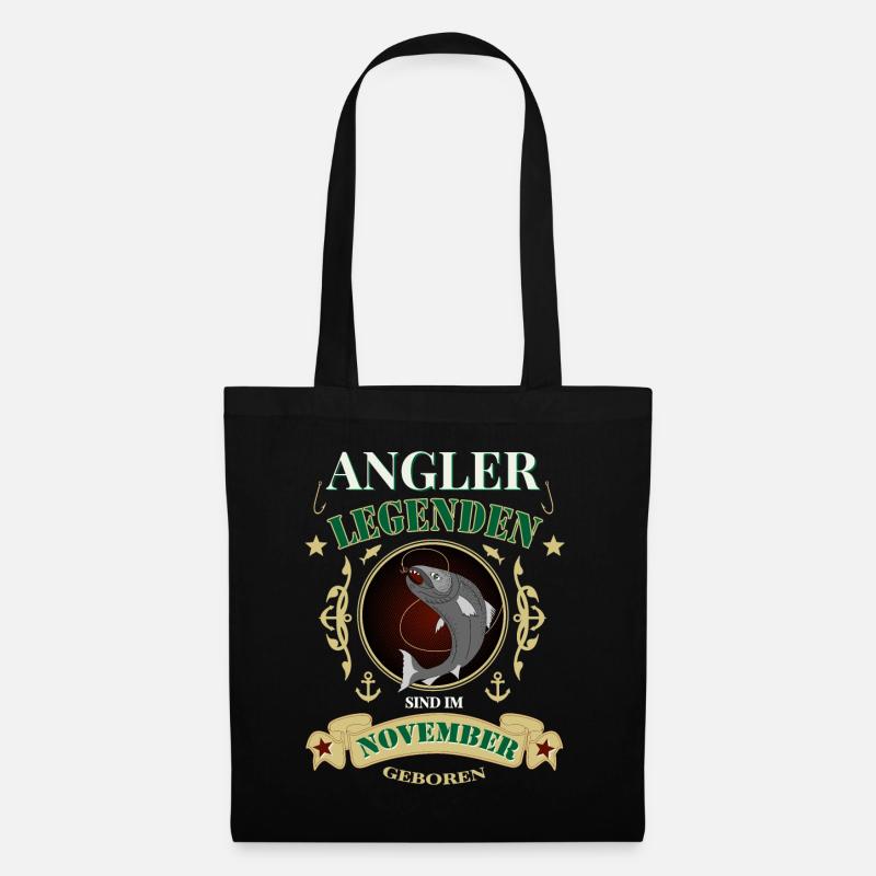 Angler Legenden - Stoffbeutel - Schwarz