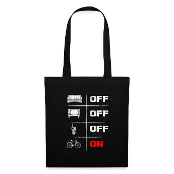 Cyclistes Cyclistes pour cyclistes - Sac en tissu - noir - Devant