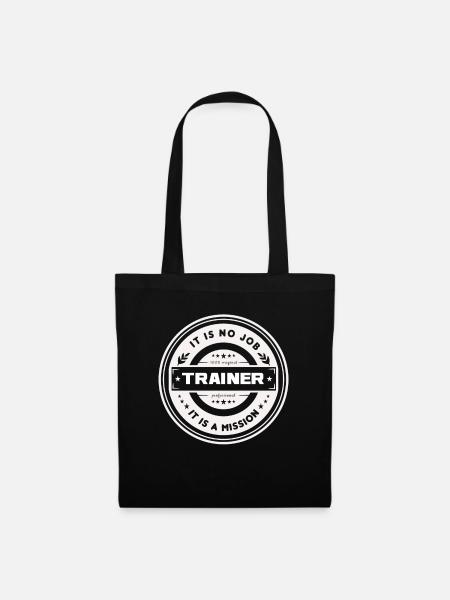 Fußball Fußballtrainer Trainer Mannschaft - Stoffbeutel - Schwarz