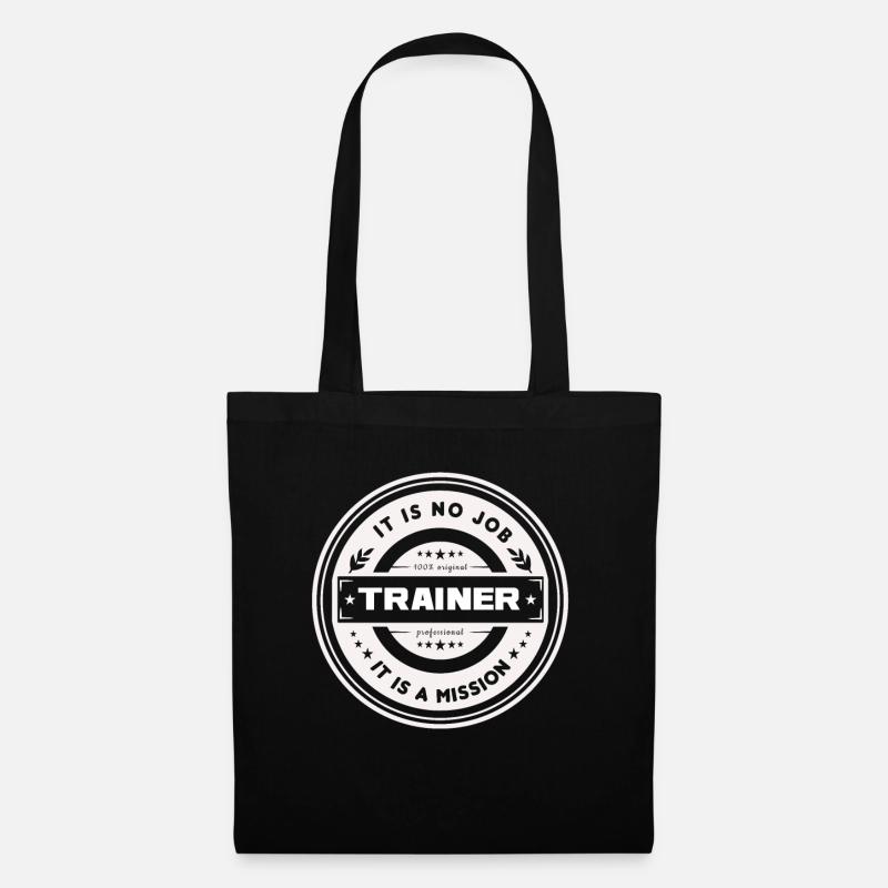 Fußball Fußballtrainer Trainer Mannschaft - Stoffbeutel - Schwarz