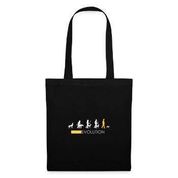Chien t shirt cadeau motif patte chien propriétaire - Sac en tissu - noir - Devant