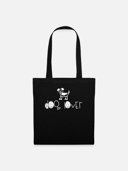 Dog lover - Tote Bag - black