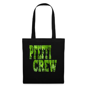 Pfeffi Crew hier ist euer Lustiges Party Outfit - Stoffbeutel - Schwarz - Vorne