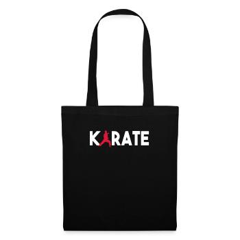 Chemise de joueur de karaté, cadeau de karaté Love-r - Sac en tissu - noir - Devant
